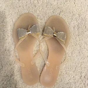 Aldo bow jellie sandals